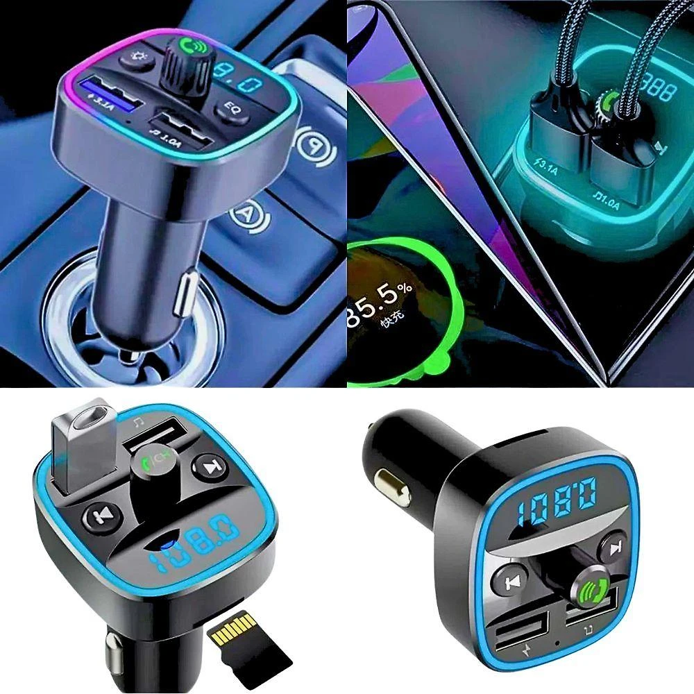 Carregador Transmissor Veicular 5.1a Mp3 Player Bluetooth