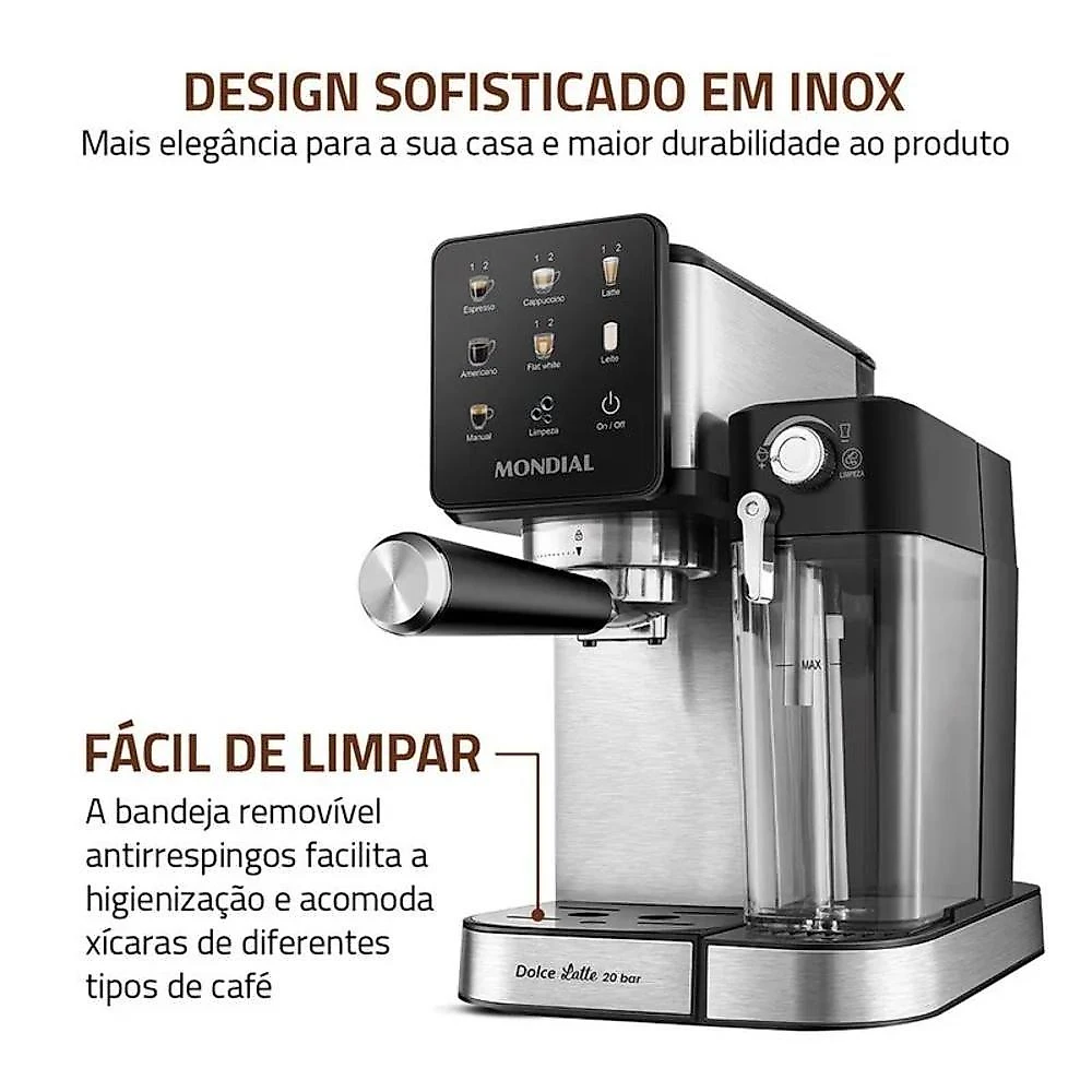 Cafeteira Espresso Automática Mondial CCL-01 25 Xícaras 220V