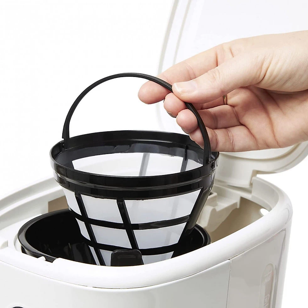 Cafeteira Programável 12 xícaras, 110V 900W, HADEN 75098, Branca