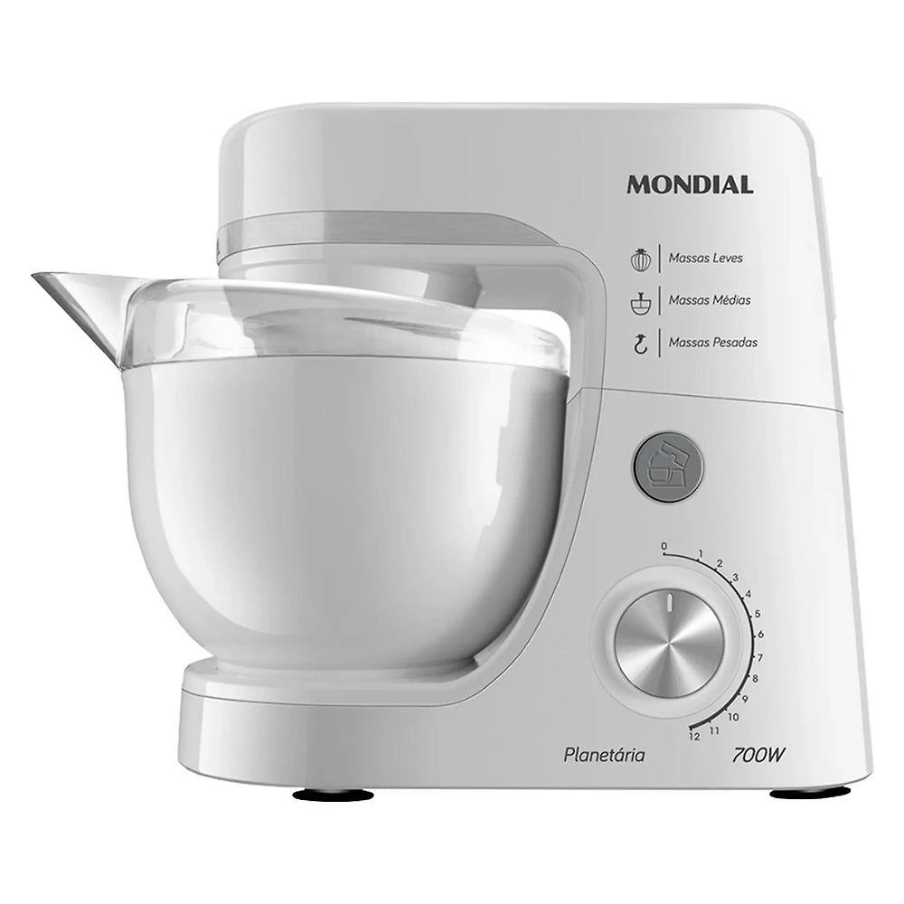 Batedeira Planetária Mondial BP03 4,5L 700W 12 Velocidades 110V