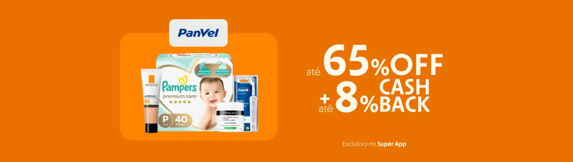 Panvel com até 8% de cashback