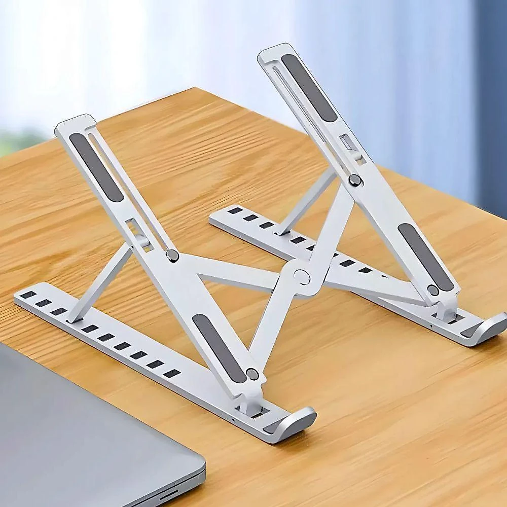Suporte para Notebook Ajustável em Altura Ergonômico Dobrável Universal Plástico Utimix
