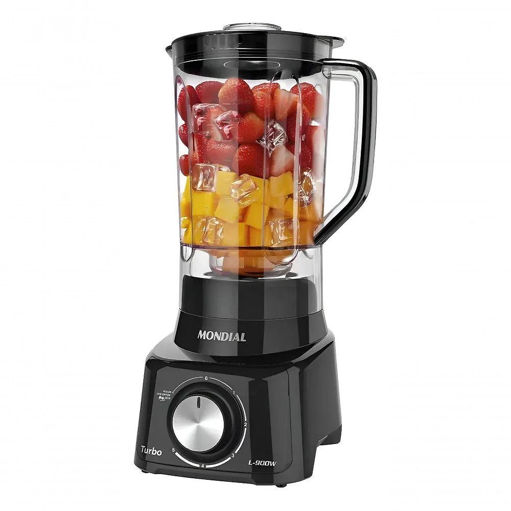 Liquidificador Mondial Turbo L-900 FB 900W 2,7L Preto 110V