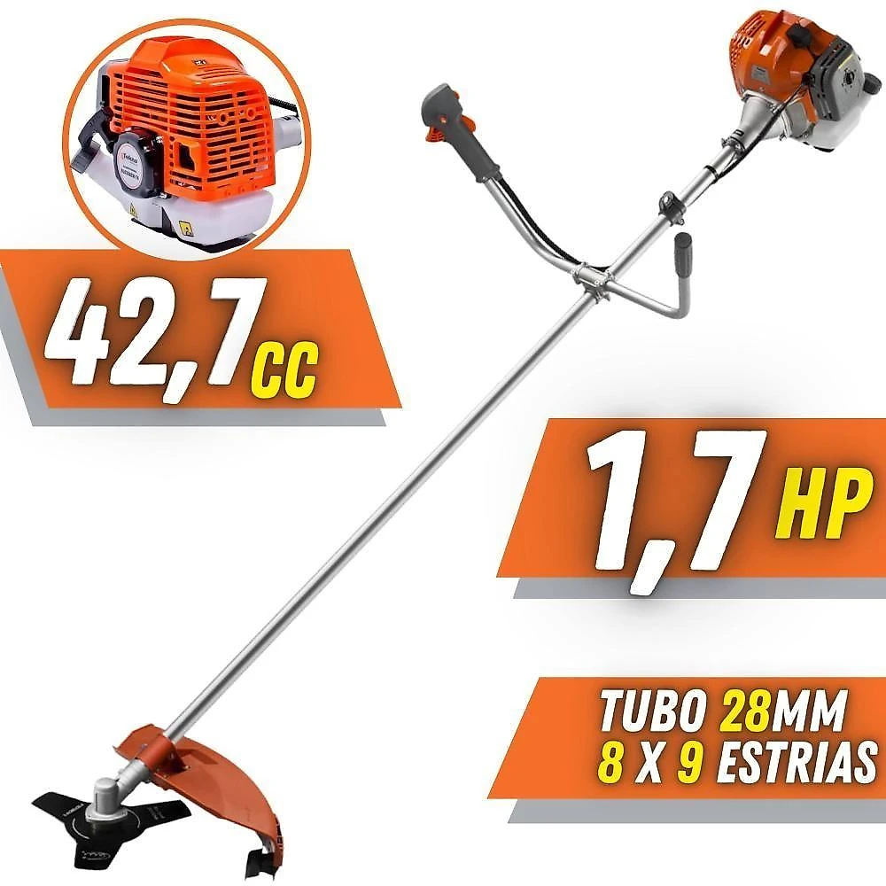 Roçadeira a Gasolina RL430ACN-TK 43CC 1,7HP 8 em 1 com EPI Tekna