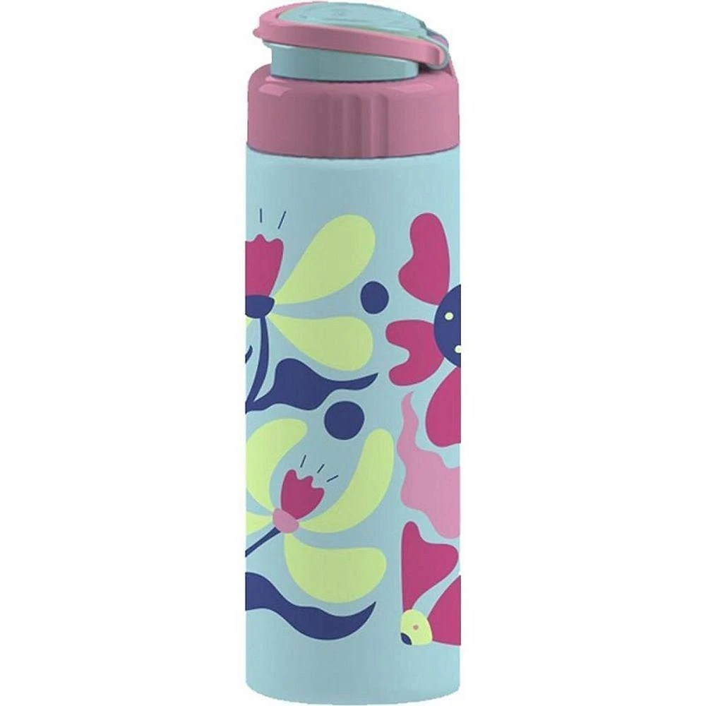 Garrafa Squeeze Roma 700ML Plástica com Alça Antivazamento Soft Touch Azul Tiba