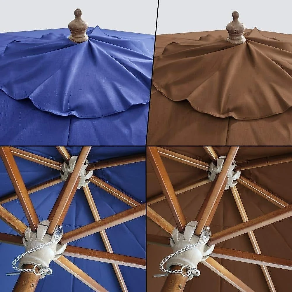 Ombrellone Central CL-OCM 3x3M Madeira Poliéster UV30+ Azul LYS