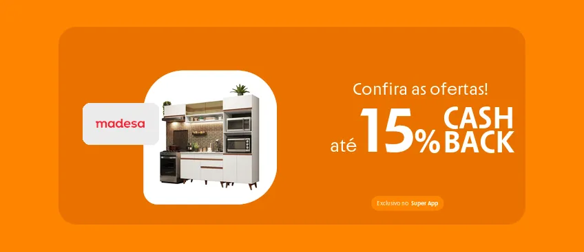 Loja Madesa com até 15% de cashback