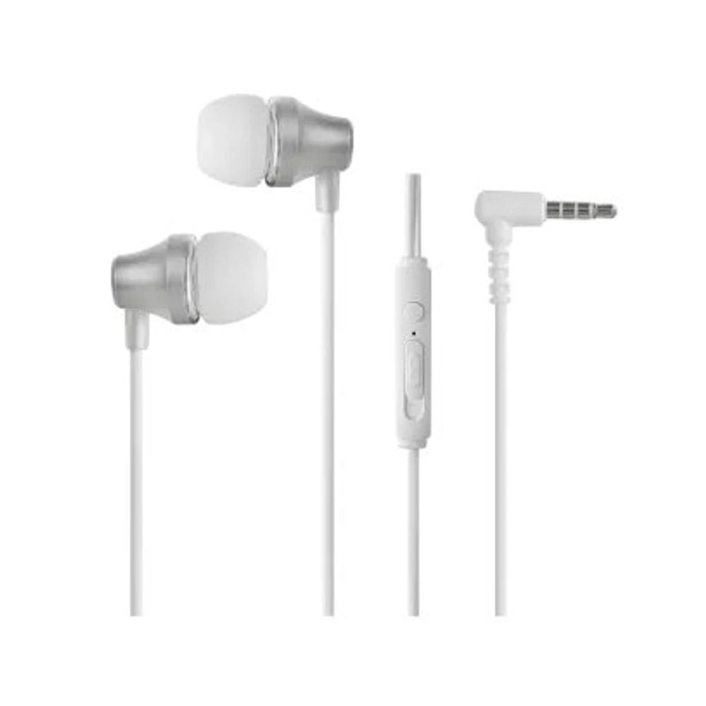 Fone de Ouvido com Fio Miniso Brasil com Estojo Conector P2 3,5mm para Uso Diário Branco
