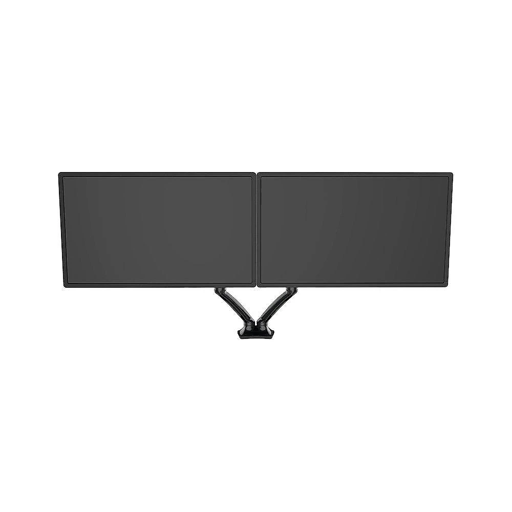 Suporte de Mesa Articulado para 2 Monitores de 10"" a 27"" FlexiSpot F7D, Ajustes com Pistão a Gás, VESA, Preto - F7DB