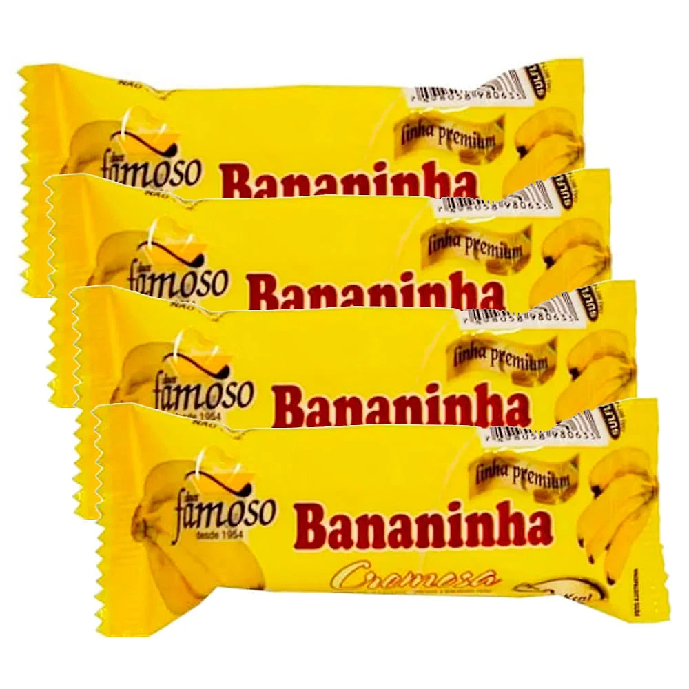 Doce Bananinha Cremosa Tradicional 30g | Kit com quatro unidades