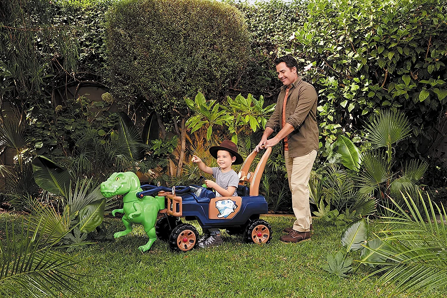 Little Tikes Quadriciclo de Passeio para Crianças de 2 a 5 Anos T Rex Verde