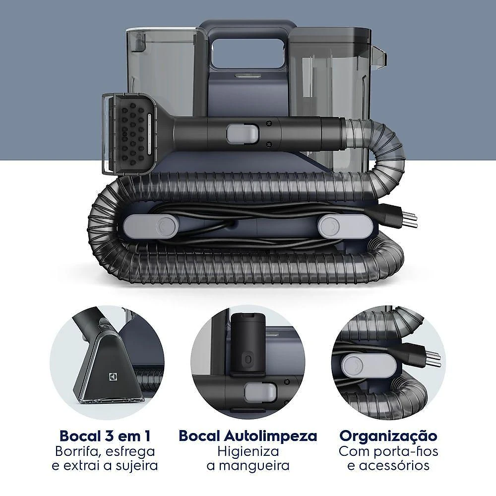 Extratora de Sujeira Portátil Electrolux ESC10 3 em 1 Acquaboost Clean Azul 1800W 220V