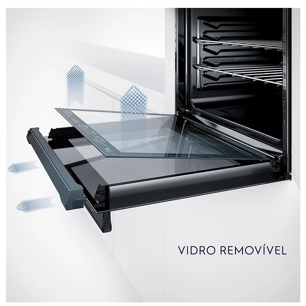 Forno Elétrico Embutir Electrolux Expert  80 Litros de Capacidade, Grill e Painel Touch Cinza Metalizado - OE8EW 220