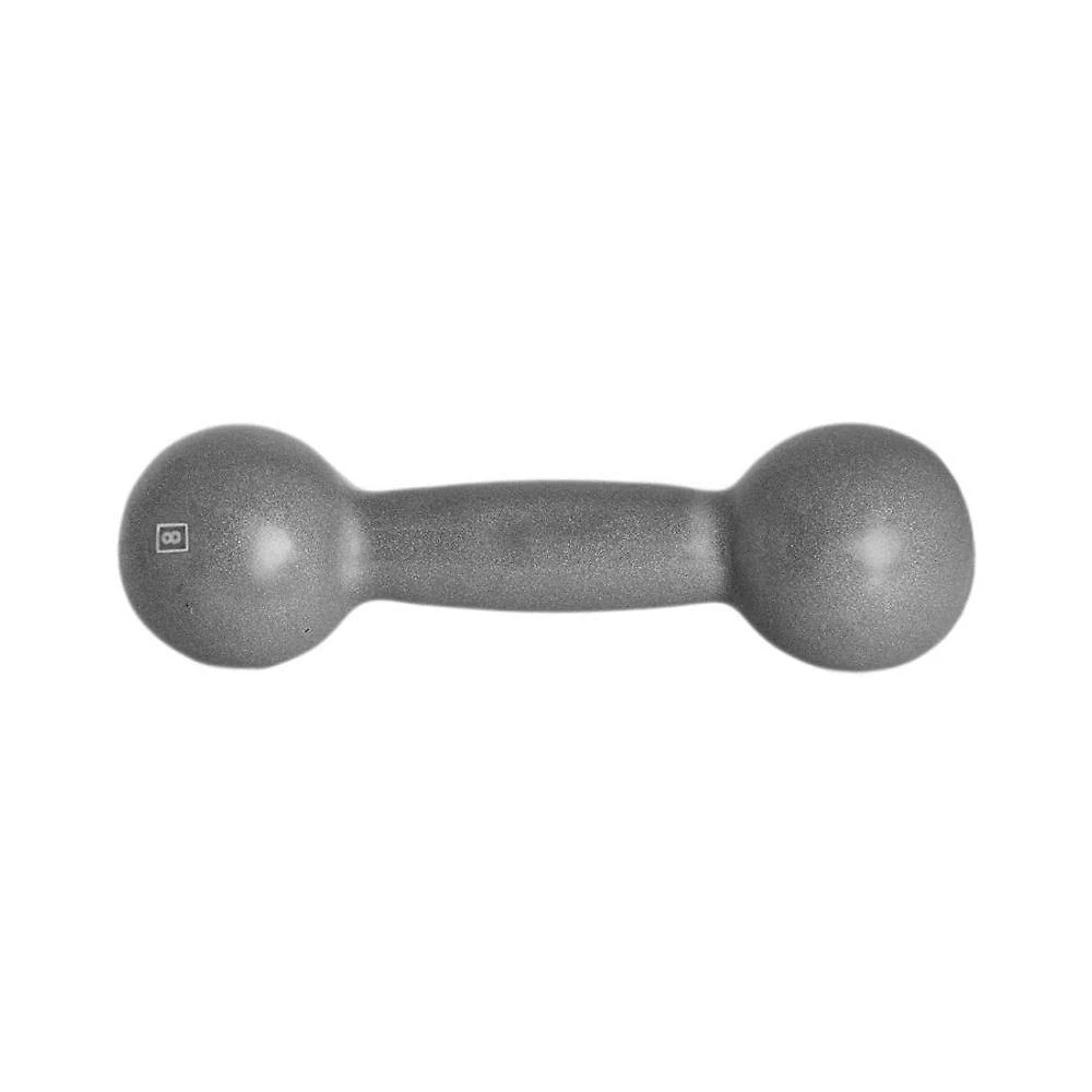 Halter de Ferro Fundido Emborrachado 8,0kg Crossfit Academia Preto Anilhas Fitness