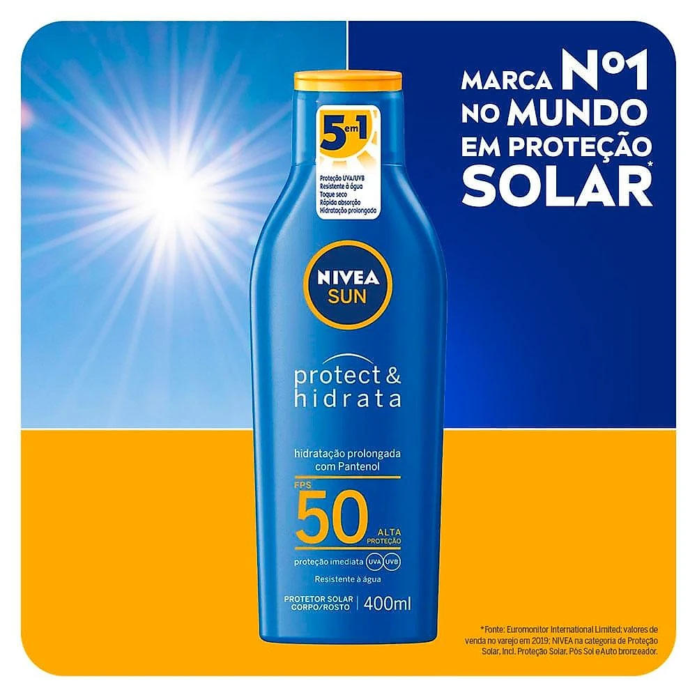 Protetor solar nivea sun protect & hidrata fps50 400ml