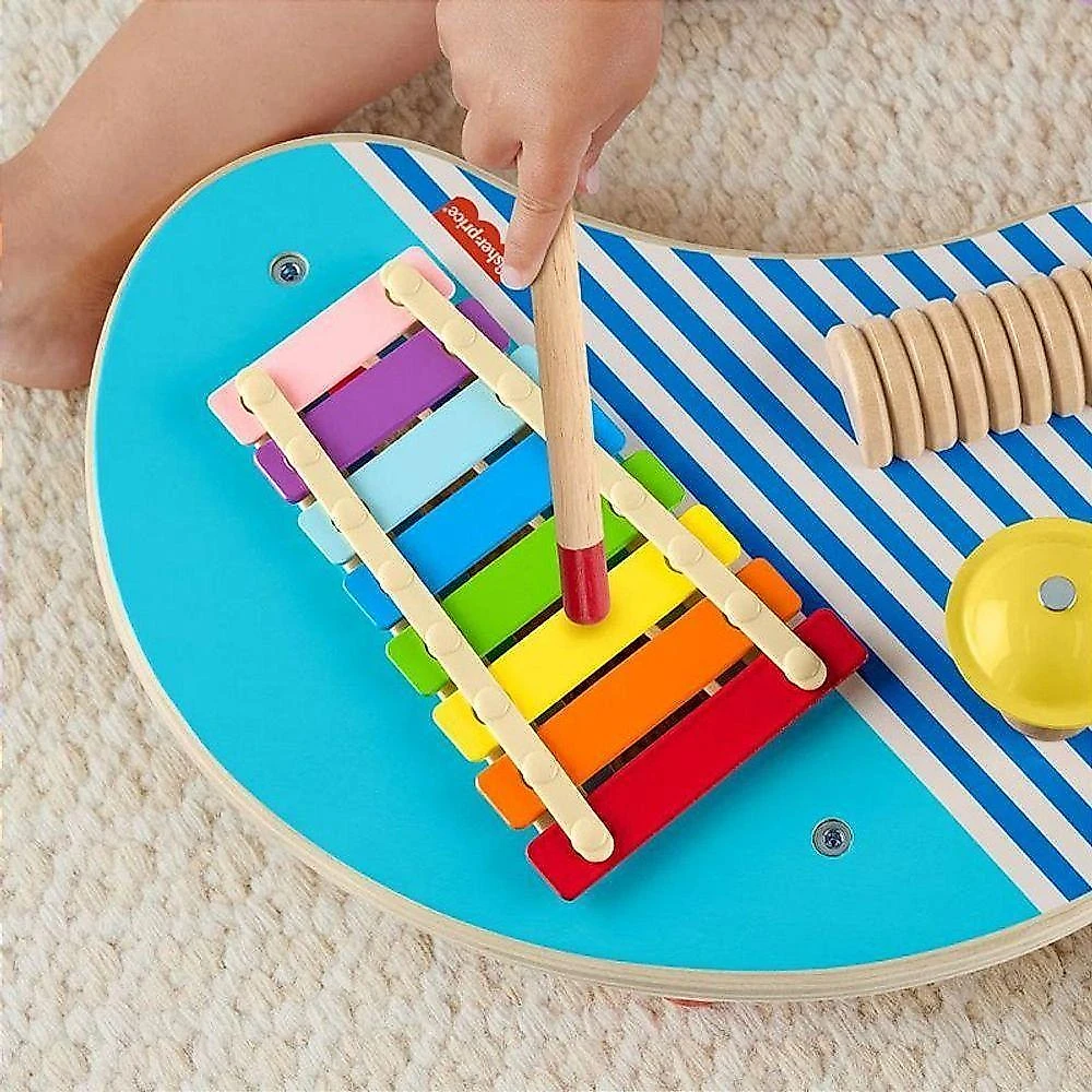 Mesa Musical Fisher-Price Wood 3 em 1 com Instrumentos Madeira Mattel