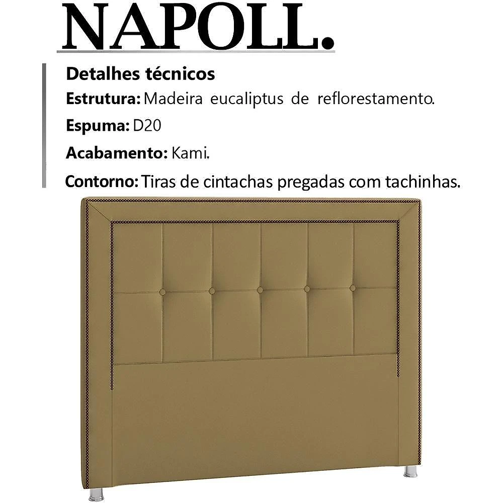 Cabeceira Queen 160 Cm Napoll Veludo Sl 945 Peer Sl 945