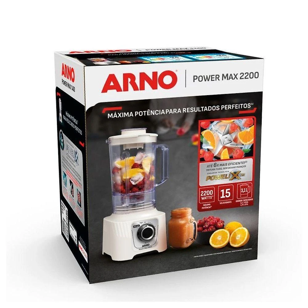 Liquidificador Ln64 Power Max Jarra 3,1 Litros Arno Marfim 220V