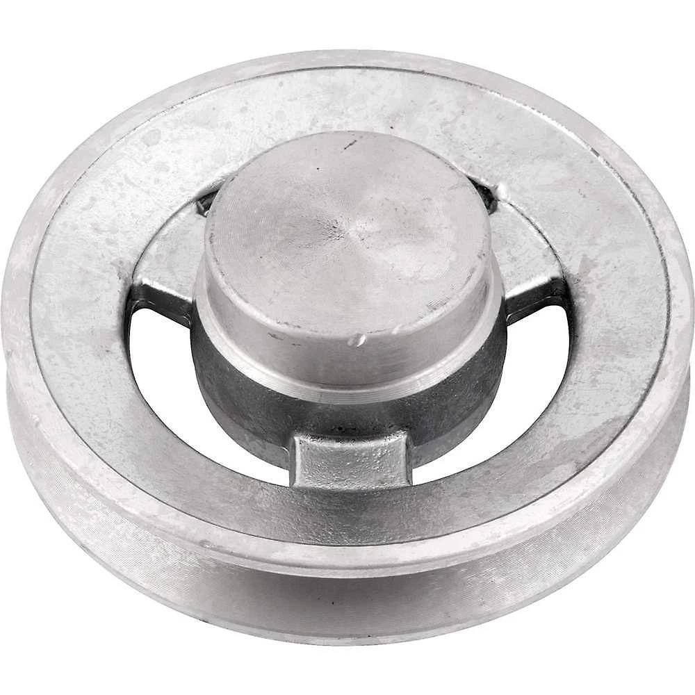 Polia de Alumínio 1 Canal Perfil a 100mm sem Furo Dissipação de Calor Vonder