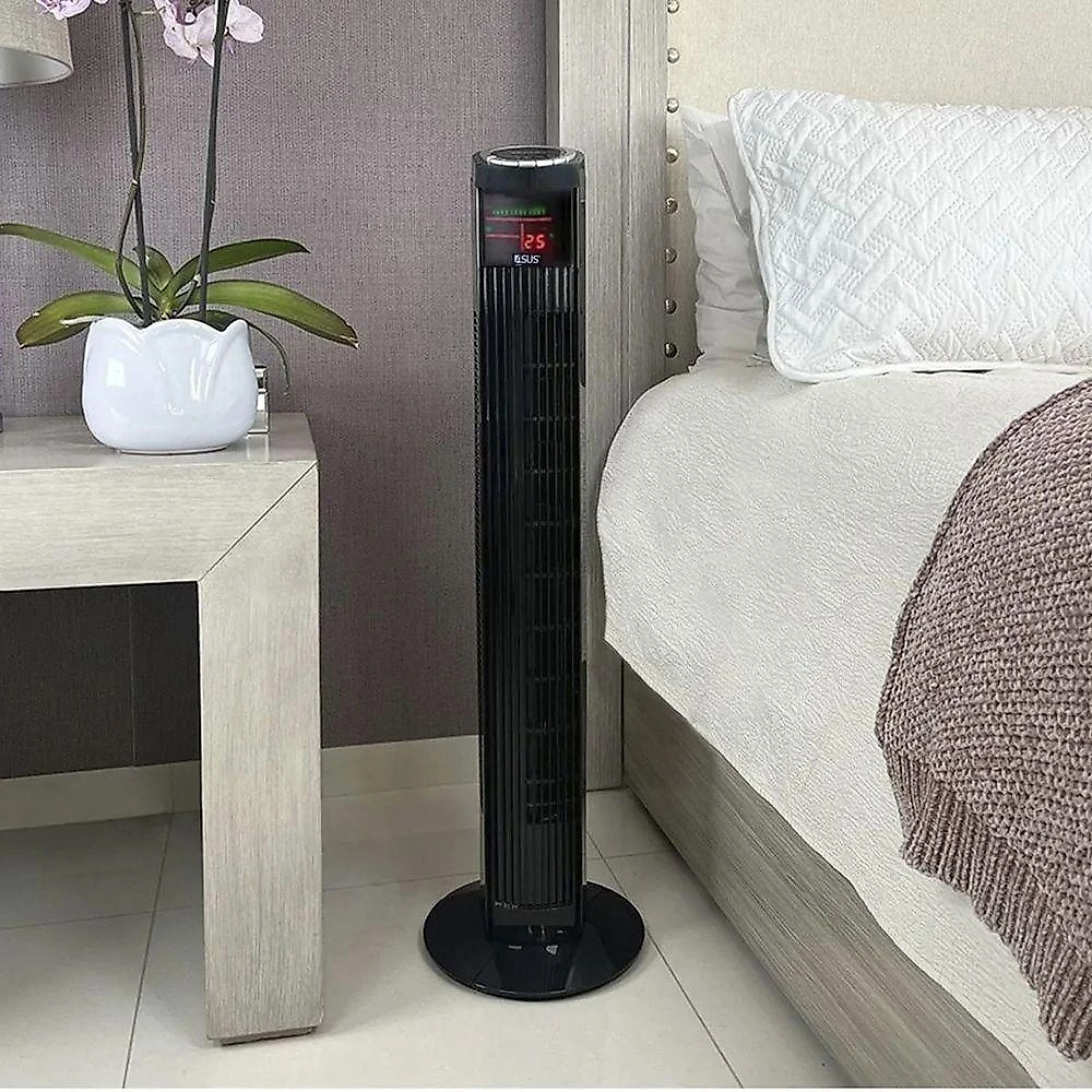 Ventilador Torre Leva Pra Casa 70W 3 Pás 3 Velocidades VTR-01 Preto 110V