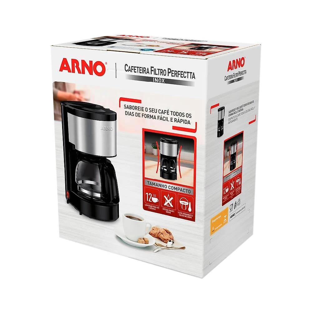 Cafeteira Elétrica Arno Perfectta Inox 0,6L CFPI 127V 127V