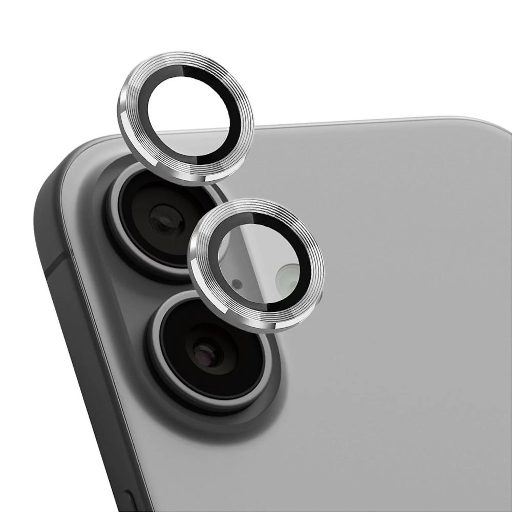 Protetor de lente One Armor para iPhone 16 Plus - Prata - Gshield