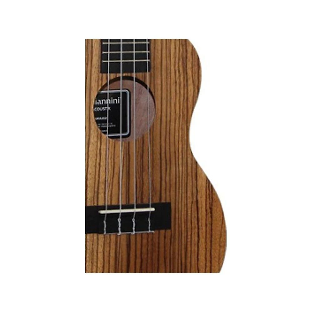 Ukulele Concerto Acústico GUK-23 ZW Zebra Wood Marrom com Capa Preta de Náilon Giannini