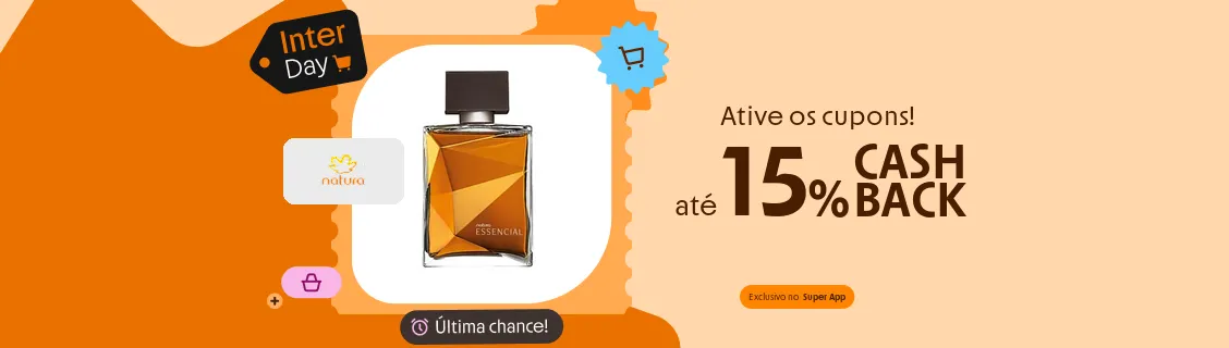 Loja Natura com até 15% de cashback