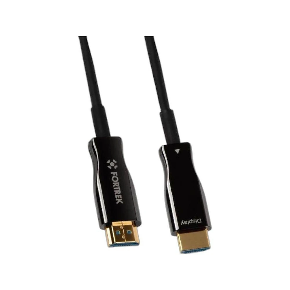 Cabo HDMI Fibra Óptica 4K FK782C 20 Metros HDMI Macho Banhado a Ouro Preto 2 Flex