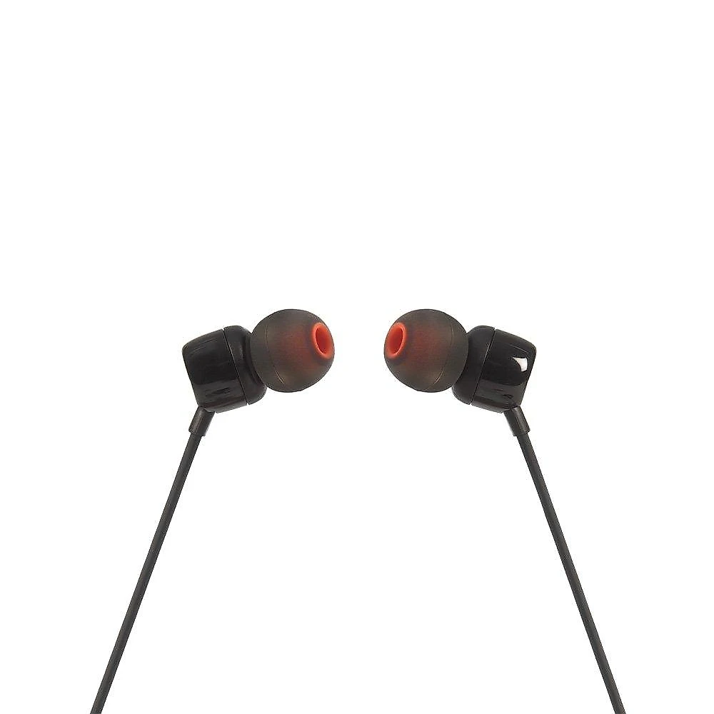 Fone de Ouvido Intra-auricular JBL Tune 110, com Fio, com Microfone, Preto - JBLT110BLKE