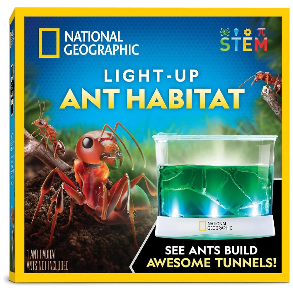 Kit Terrário Iluminado – Brinquedo Educativo STEM “Monte Seu Mundo Dino”, DIY Plantas + Fósseis + Presente Criativo para Crianças, National Geographic