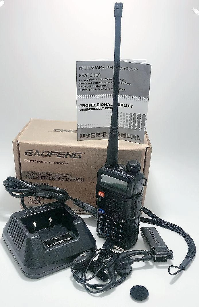 Miniatura Radio Comunicador Ht Walk Talk Baofeng Dual Band Uv-5R