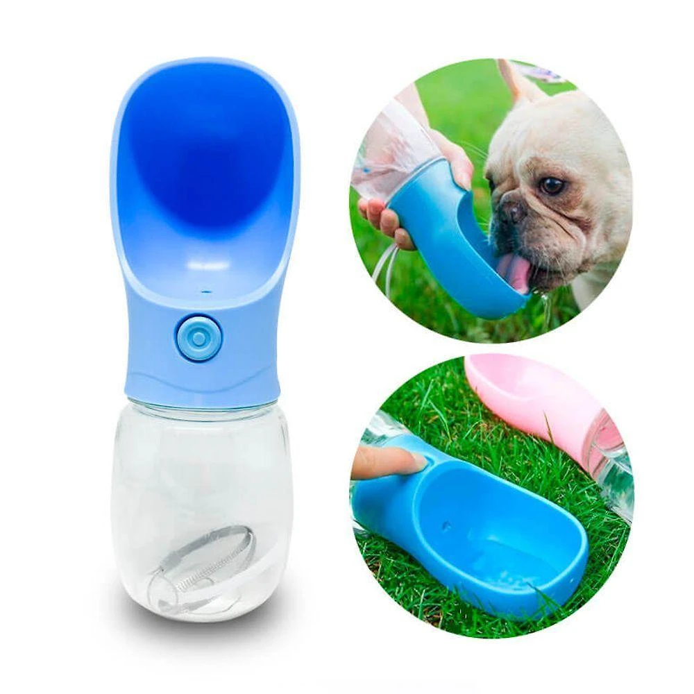 Garrafa de Água Portátil para Cães e Gatos Tipo Squeeze Automática 280ML