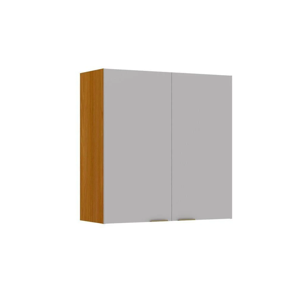 Armário 80cm 2 Portas Mdf Dobradiças Slow Motion Lumina - Itatiaia Cinamomo-fendi