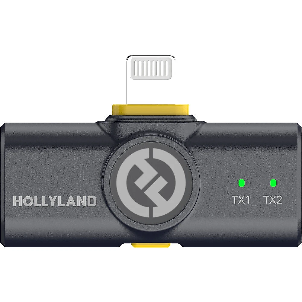 Sistema Microfone Lapela Duplo Hollyland Lark M2 Combo Wireless para Câmeras e SmartPhones