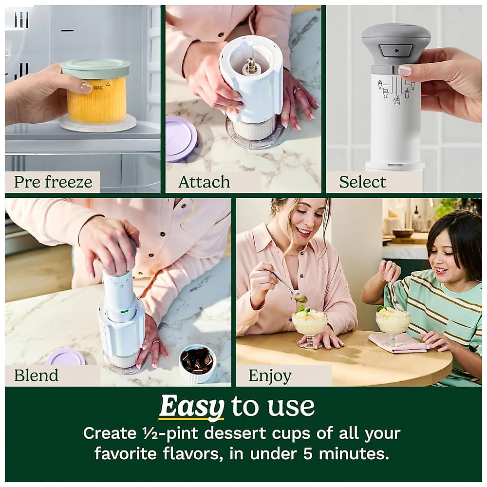 Cuisinart FastFreeze ICEFD10 - Sorveteira Elétrica 5 em 1, Milkshakes, Sorvetes e Slushies Rápidos
