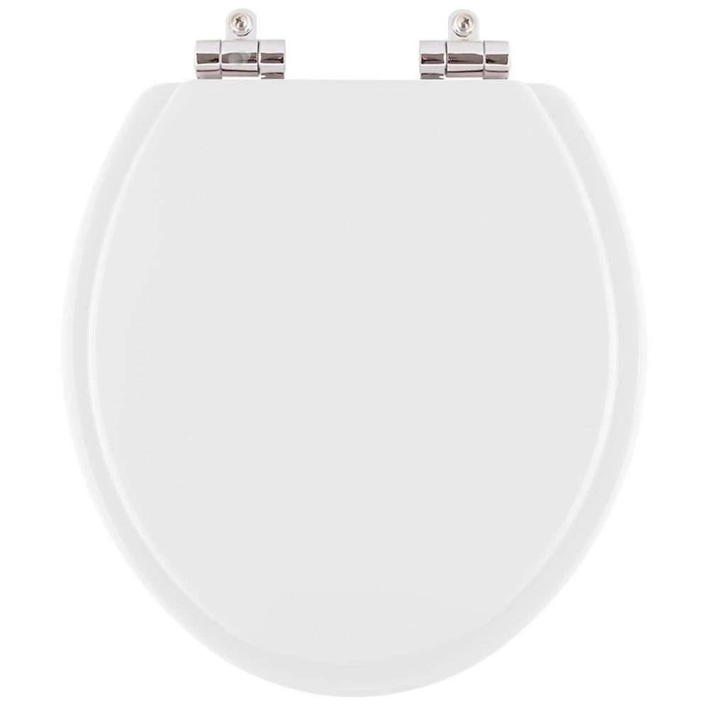 Assento Sanitário Classica Alongado Resina Plástica Fechamento Suave Almofadado Branco Pontto Lavabo