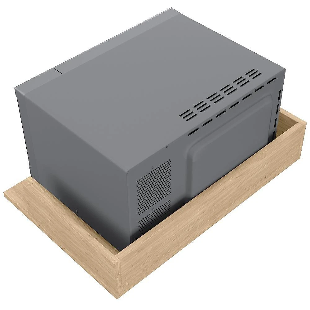 Kit 03 Suportes Suspensos Para Micro-ondas Forno 60x40 Cm Class L03 Amadeirado