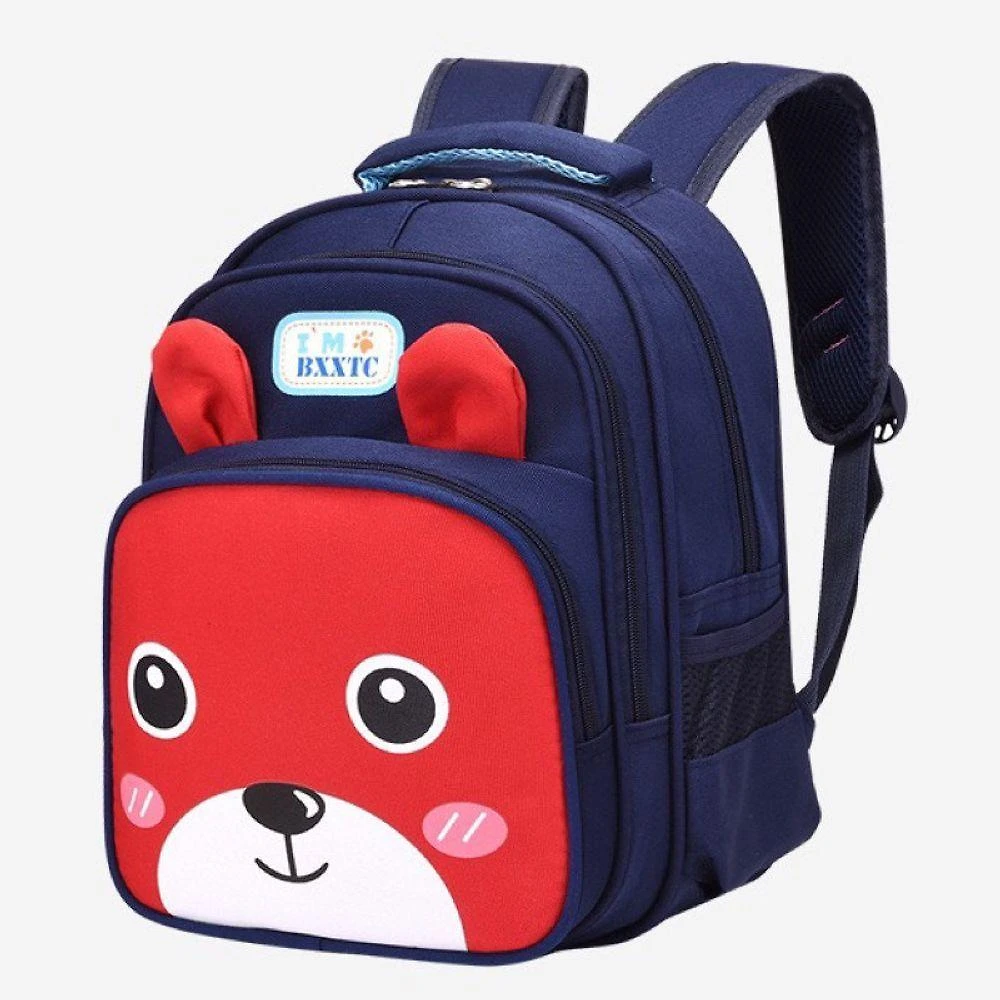 Mochila Escolar Infantil OEM Dinossauro 030 Vermelho com Tecido Respirável Menino
