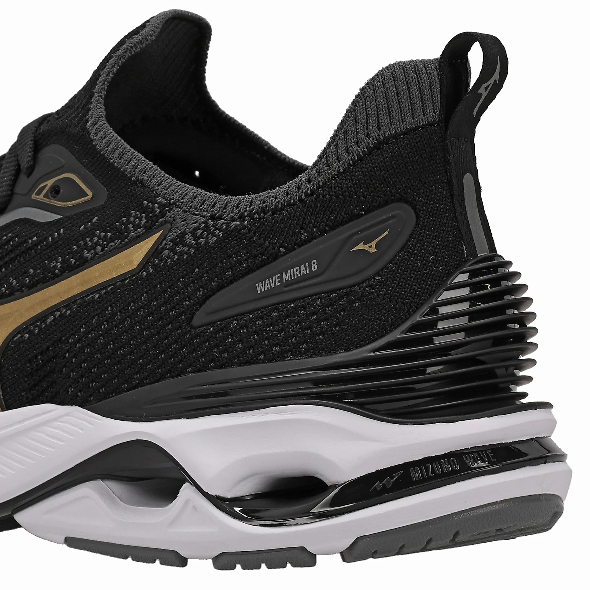 Tênis de Corrida Mizuno Wave Mirai 8 Feminino 34 Preto