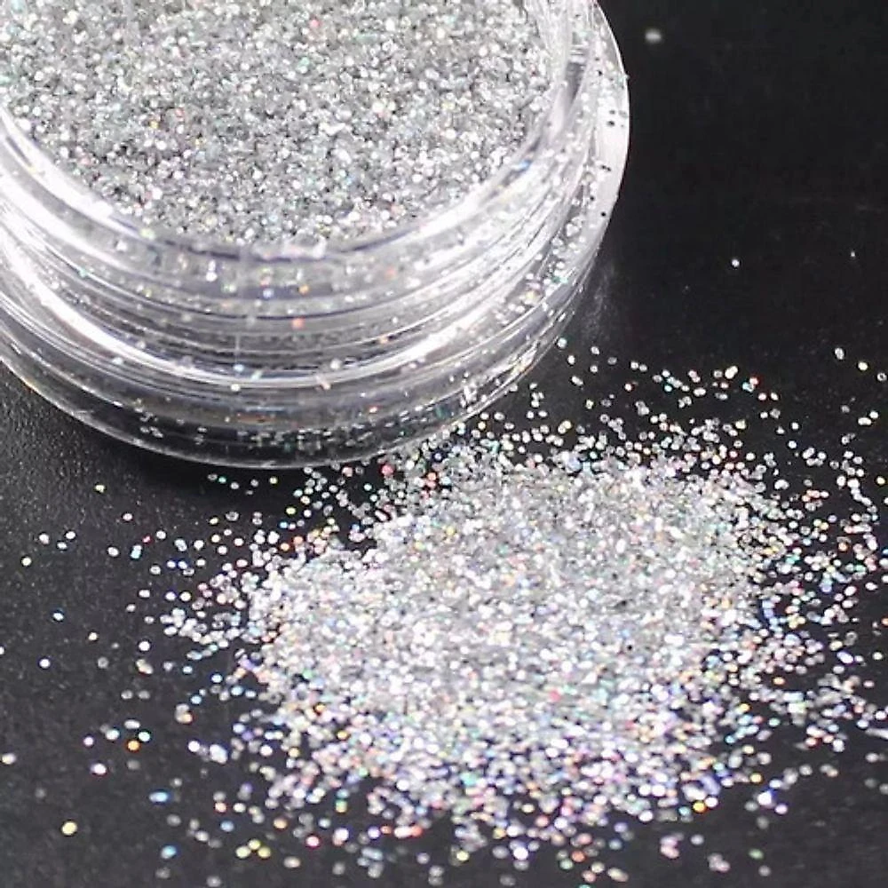 Kit Com 12 Potinhos Com Glitter Brilho Purpurina Para Unha