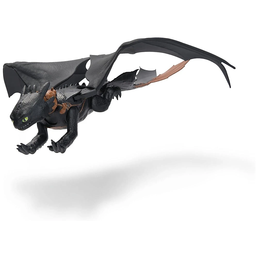 Dragões da Dreamworks - Como Treinar Seu Dragão: Toothless Explosão de Plasma - Boneco de Ação com Asas de 63,5cm, Luzes e Sons - Brinquedo para