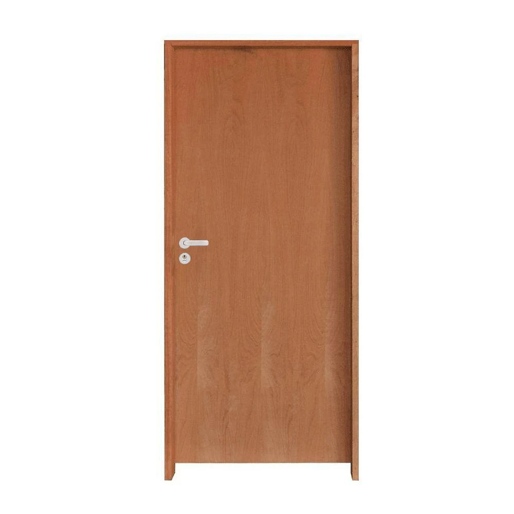 Kit Porta Lisa P.imbuia Batente Ecológico 14 Cm 62 X 2.10 Fech. Externa Stilo Lado Direito - Hale