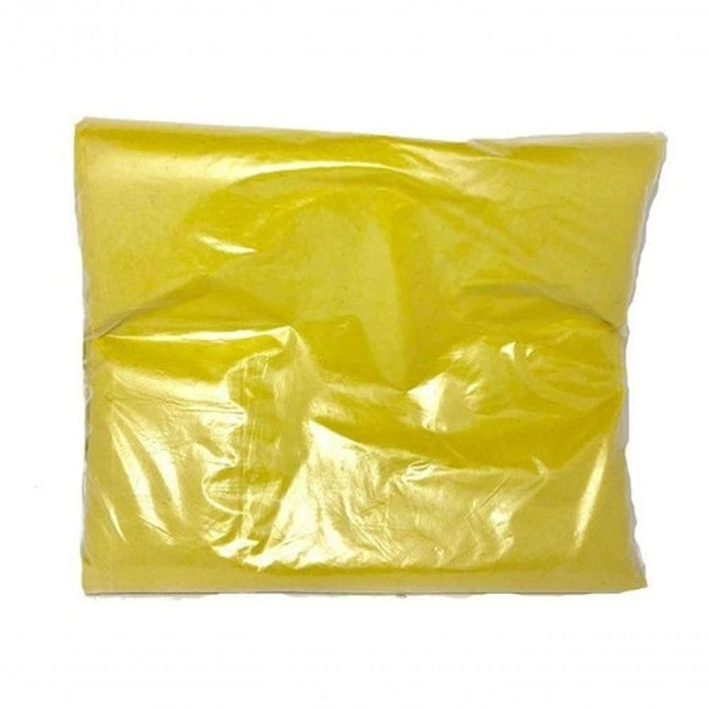 Saco para Lixo 60 Litros em Polietileno Baixa Densidade Pacote 100 Unidades Amarelo Higipack