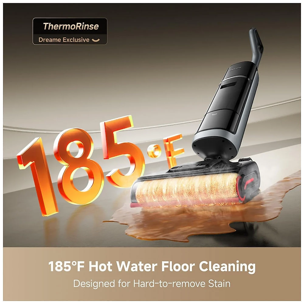 Miniatura Aspirador de Pó DREAME H15 Pro Heat Wet Dry: Limpeza Profunda com Água Quente a 185F e Tecnologia Robótica AI