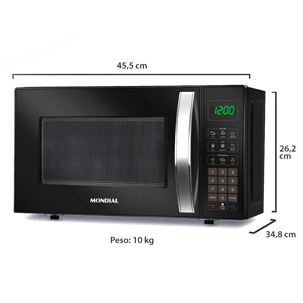 Micro-ondas Mondial MO-01-21-B 21 Litros Preto - 127V