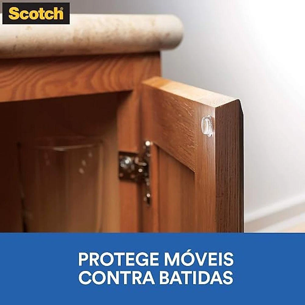 Protetor Anti Impacto Adesivo Redondo Transparente Polímeros Alta Resistência Móveis e Superfícies