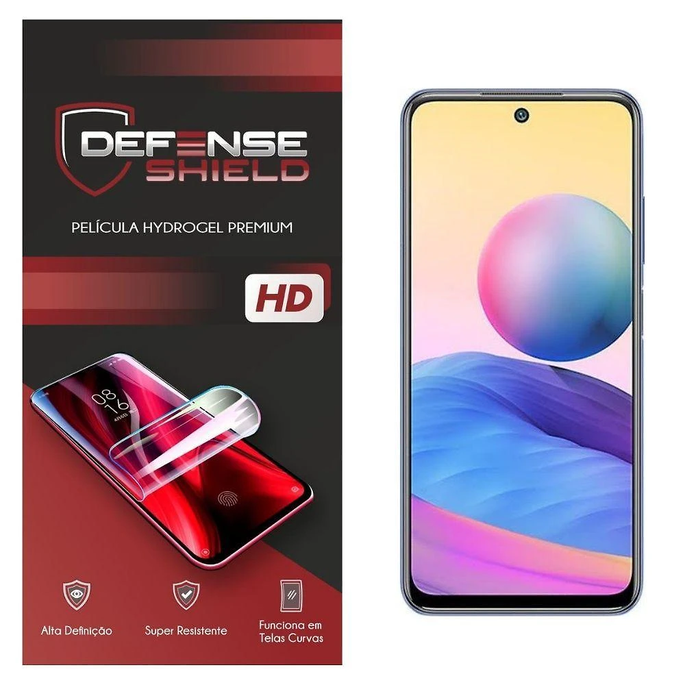 Pelicula Hydrogel Premium Proteção Frente + Verso Para Xiaomi Redmi Note 10 Defense Shield