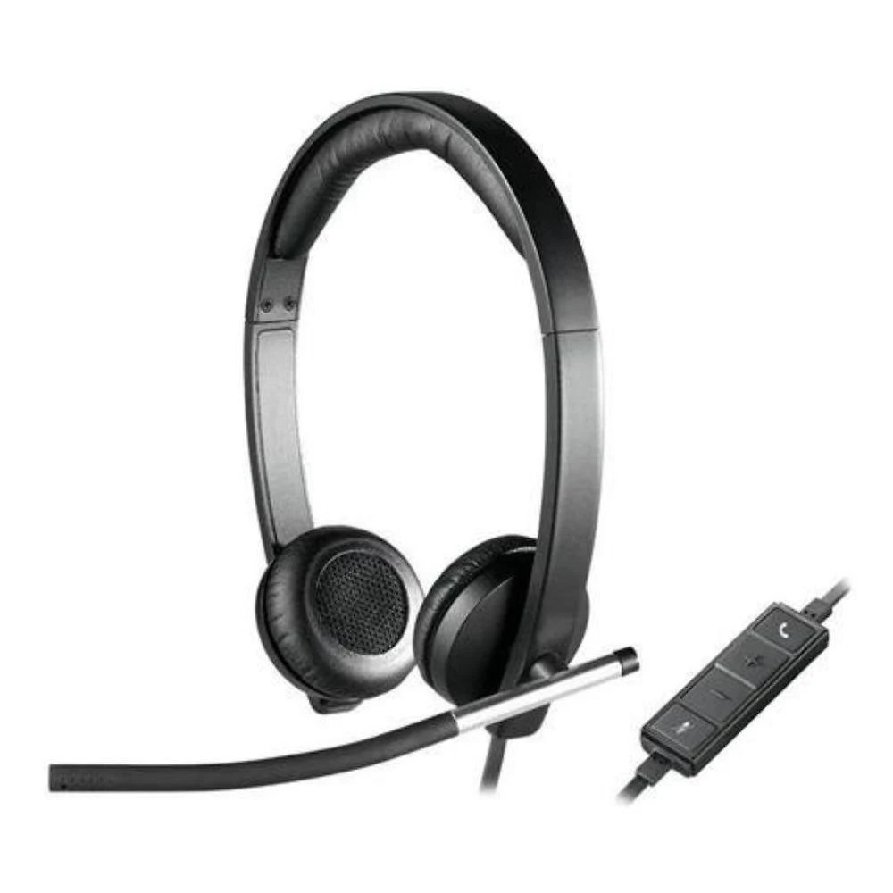 Headset H650e Stereo Usb com Cancelamento de Ruído LED Indicativo Preto Logitech