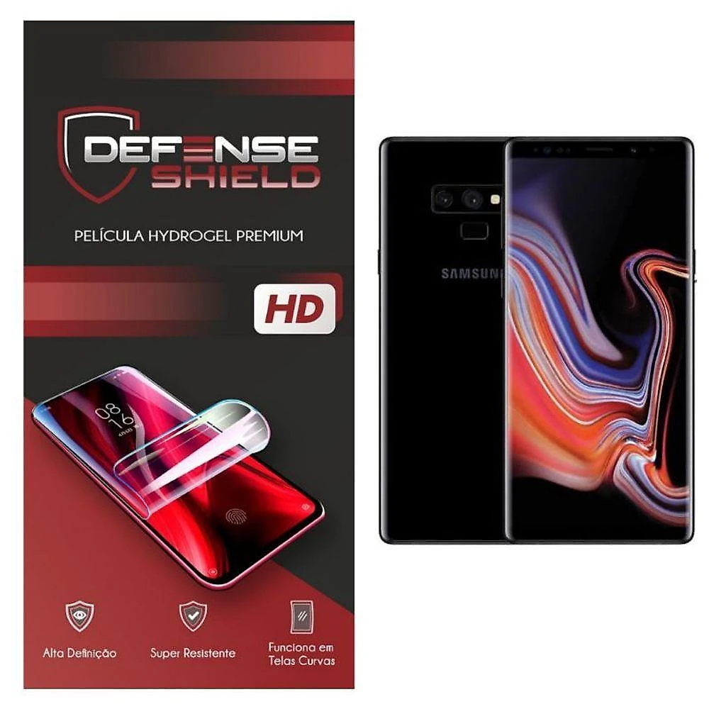 Pelicula Hydrogel Premium Para Galaxy Note 9 Proteção Frontal + Verso Defense Shield